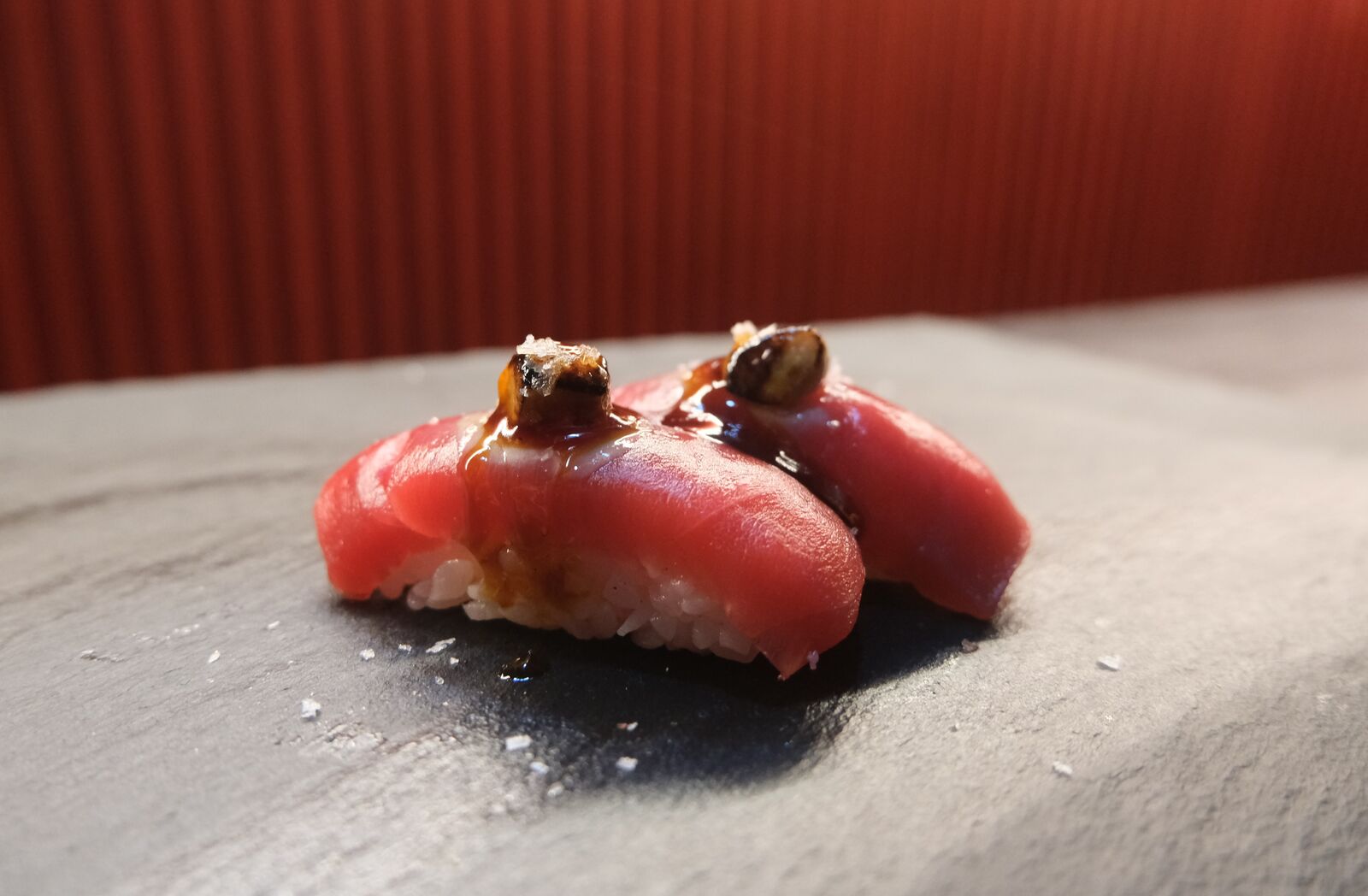 Nigiri de atún con foie